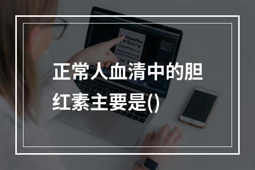 正常人血清中的胆红素主要是()