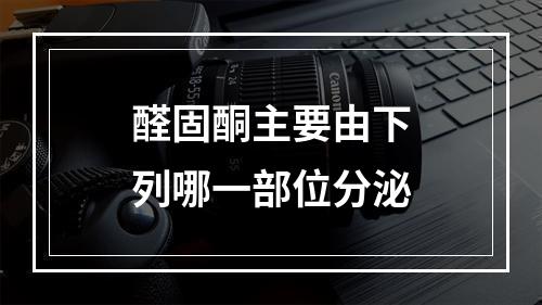 醛固酮主要由下列哪一部位分泌