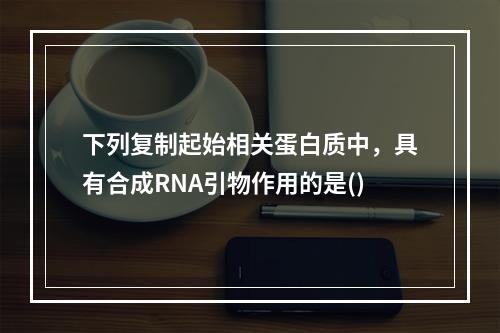 下列复制起始相关蛋白质中，具有合成RNA引物作用的是()