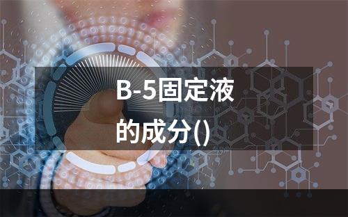 B-5固定液的成分()