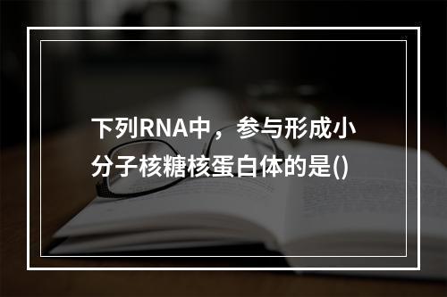 下列RNA中，参与形成小分子核糖核蛋白体的是()