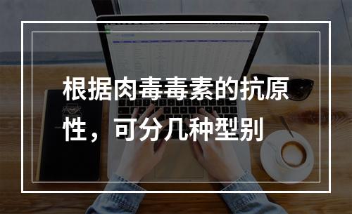 根据肉毒毒素的抗原性，可分几种型别