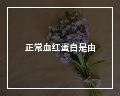 正常血红蛋白是由