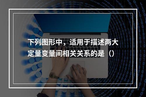 下列图形中，适用于描述两大定量变量间相关关系的是（）