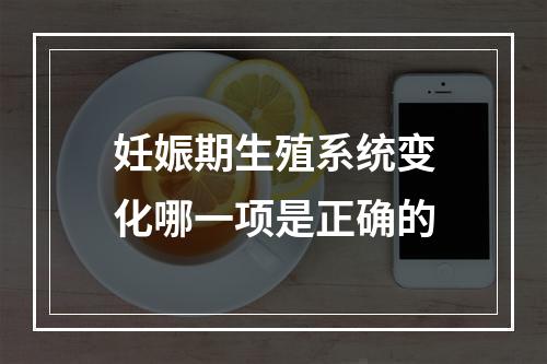 妊娠期生殖系统变化哪一项是正确的