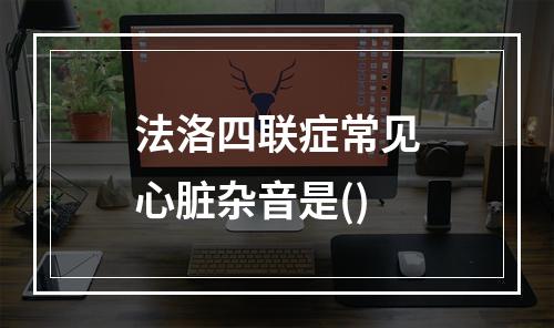 法洛四联症常见心脏杂音是()