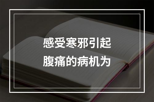 感受寒邪引起腹痛的病机为