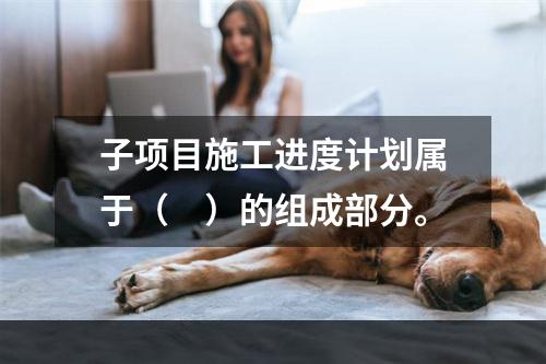 子项目施工进度计划属于（　）的组成部分。