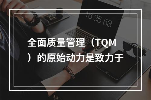 全面质量管理（TQM）的原始动力是致力于