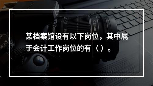 某档案馆设有以下岗位，其中属于会计工作岗位的有（ ）。