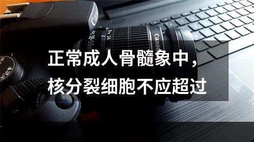 正常成人骨髓象中，核分裂细胞不应超过