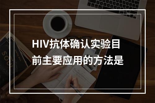 HIV抗体确认实验目前主要应用的方法是