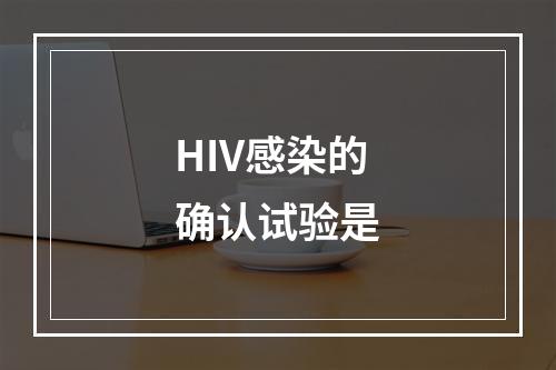 HIV感染的确认试验是