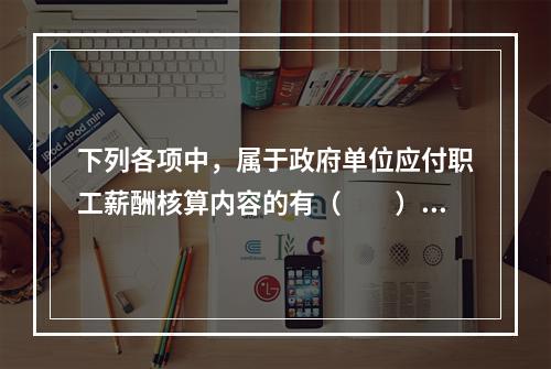 下列各项中，属于政府单位应付职工薪酬核算内容的有（　　）。