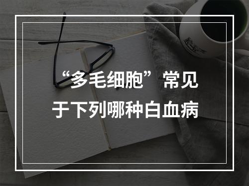 “多毛细胞”常见于下列哪种白血病