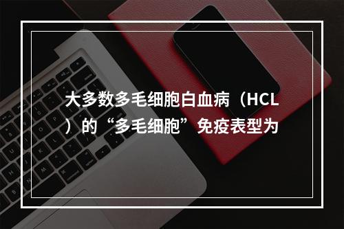 大多数多毛细胞白血病（HCL）的“多毛细胞”免疫表型为