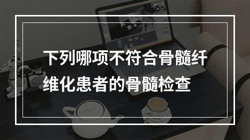 下列哪项不符合骨髓纤维化患者的骨髓检查