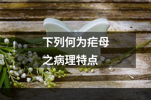 下列何为疟母之病理特点