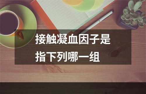 接触凝血因子是指下列哪一组