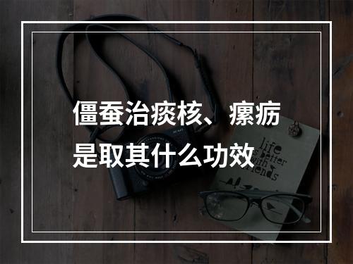 僵蚕治痰核、瘰疬是取其什么功效