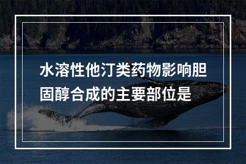 水溶性他汀类药物影响胆固醇合成的主要部位是