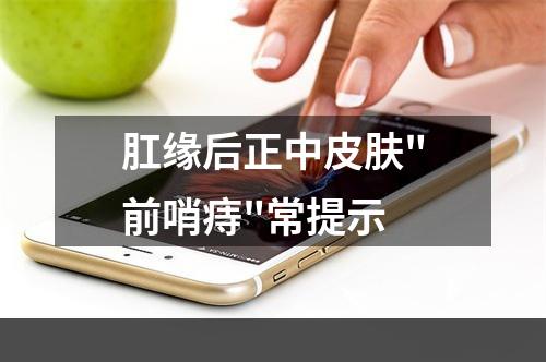 肛缘后正中皮肤