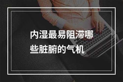 内湿最易阻滞哪些脏腑的气机