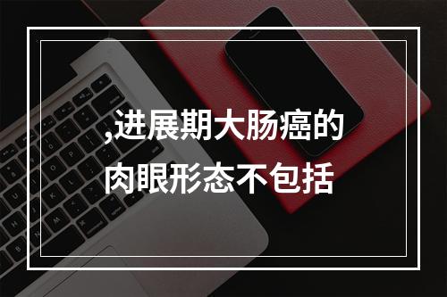 ,进展期大肠癌的肉眼形态不包括