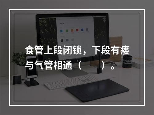 食管上段闭锁，下段有瘘与气管相通（　　）。