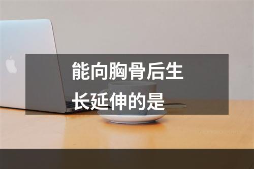 能向胸骨后生长延伸的是