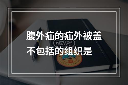 腹外疝的疝外被盖不包括的组织是