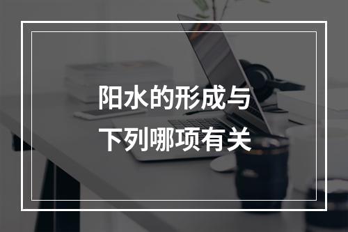 阳水的形成与下列哪项有关