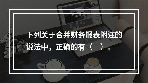 下列关于合并财务报表附注的说法中，正确的有（　）。