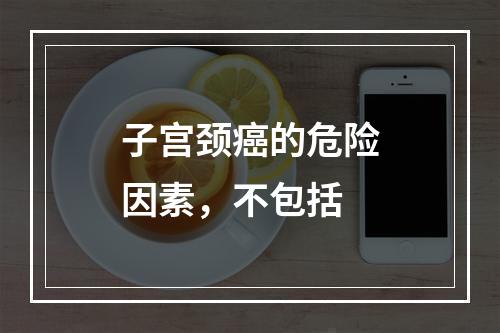 子宫颈癌的危险因素，不包括