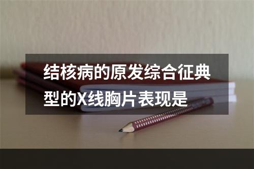 结核病的原发综合征典型的X线胸片表现是