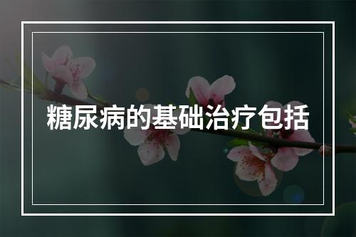 糖尿病的基础治疗包括