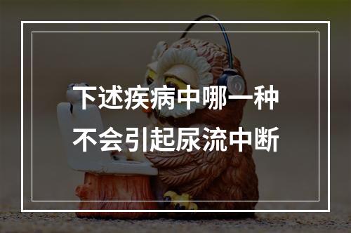 下述疾病中哪一种不会引起尿流中断