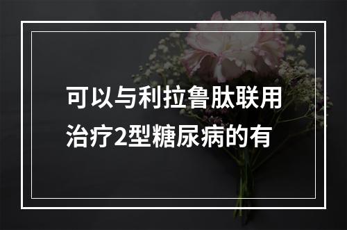 可以与利拉鲁肽联用治疗2型糖尿病的有