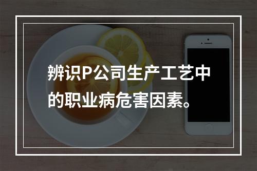 辨识P公司生产工艺中的职业病危害因素。