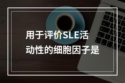 用于评价SLE活动性的细胞因子是