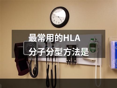 最常用的HLA分子分型方法是