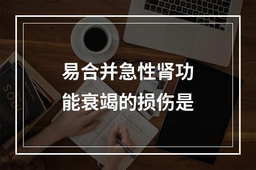 易合并急性肾功能衰竭的损伤是