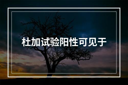 杜加试验阳性可见于