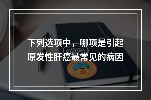 下列选项中，哪项是引起原发性肝癌最常见的病因