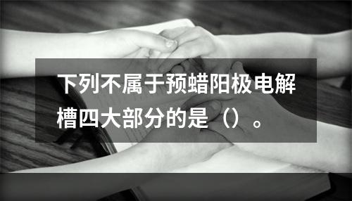 下列不属于预蜡阳极电解槽四大部分的是（）。