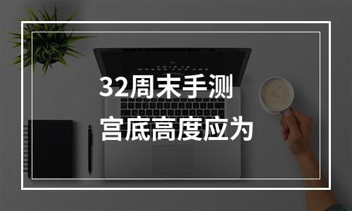 32周末手测宫底高度应为