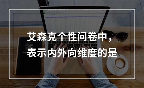 艾森克个性问卷中，表示内外向维度的是