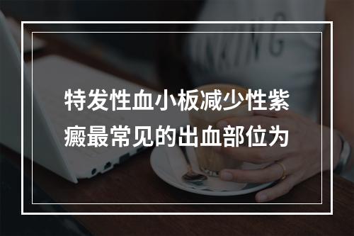 特发性血小板减少性紫癜最常见的出血部位为