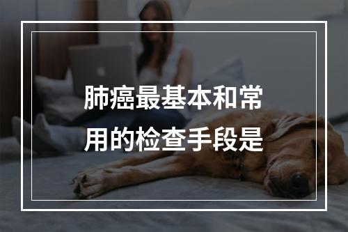 肺癌最基本和常用的检查手段是