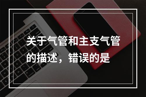 关于气管和主支气管的描述，错误的是